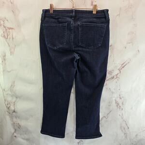 NYDJ Jeans Womens 6 Crop Sheri Slim Dark Wash High Rise Denim Daughters Capri